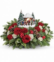 Thomas Kinkade's 2016 Jolly Santa Bouquet from Chillicothe Floral, local florist in Chillicothe, OH